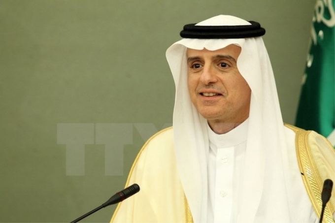 Ngoại trưởng Saudi Arabia Adel al-Jubeir trong cuộc họp báo tại Riyadh ngày 21/5. (Nguồn: EPA/TTXVN)